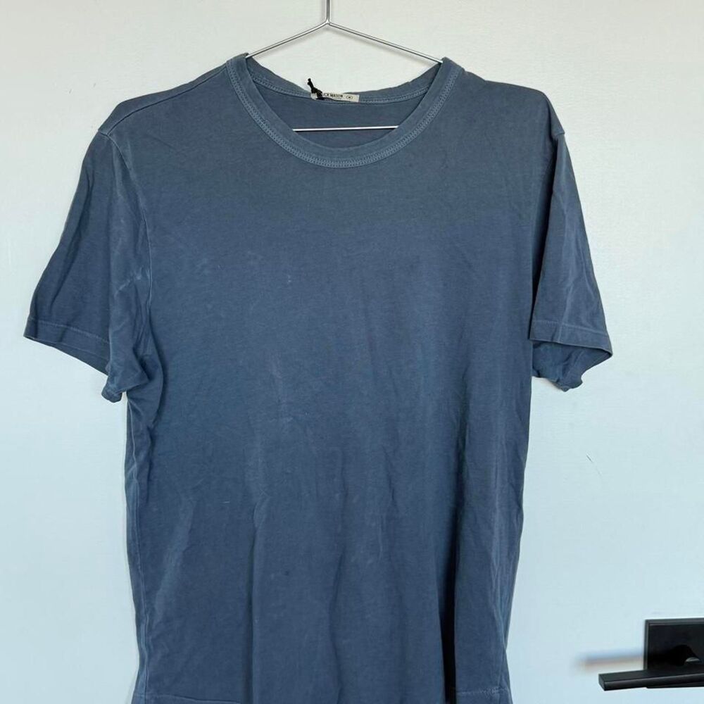 Buck-mason Men's Blue and Navy T-shirt